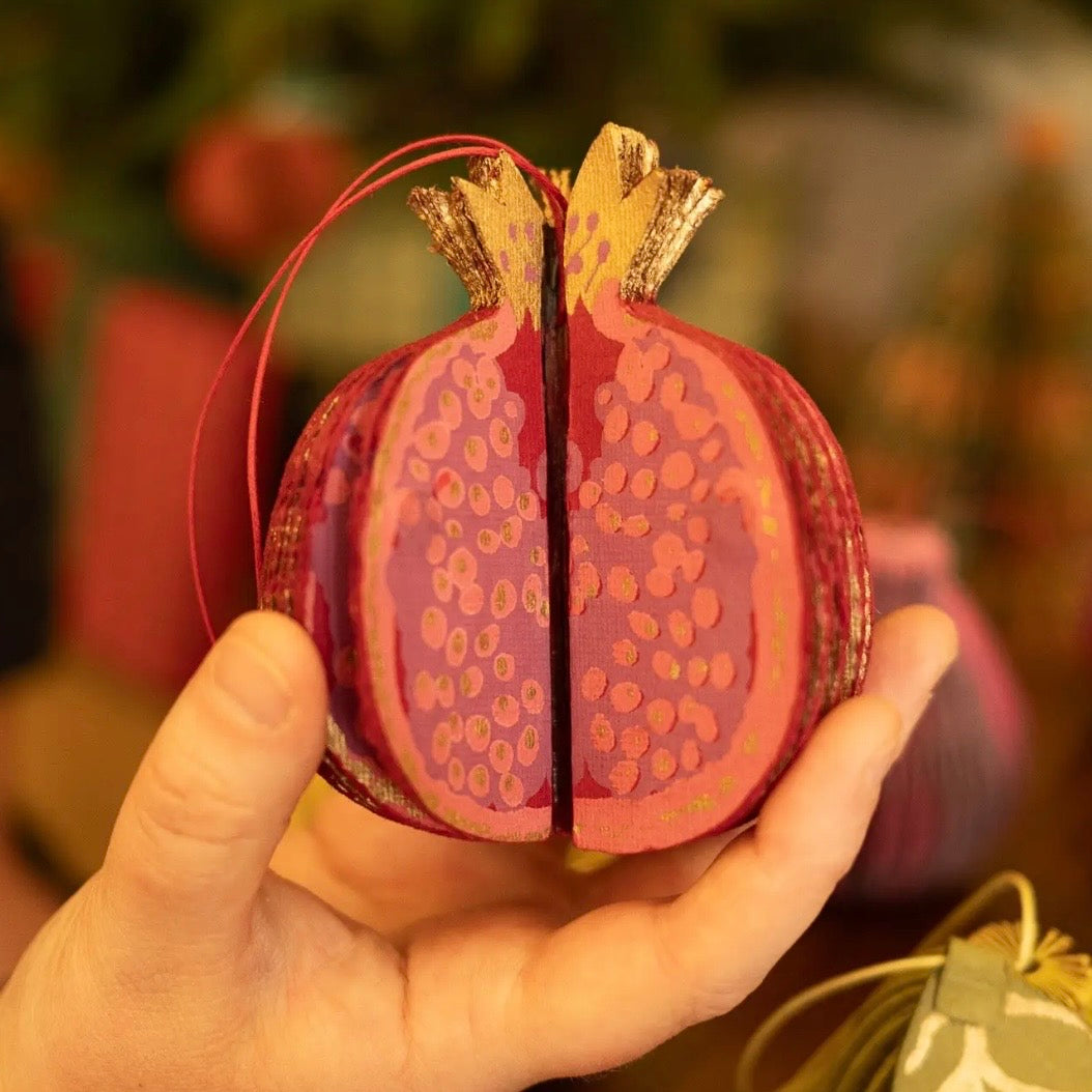 Pomegranate Honeycomb Ornament