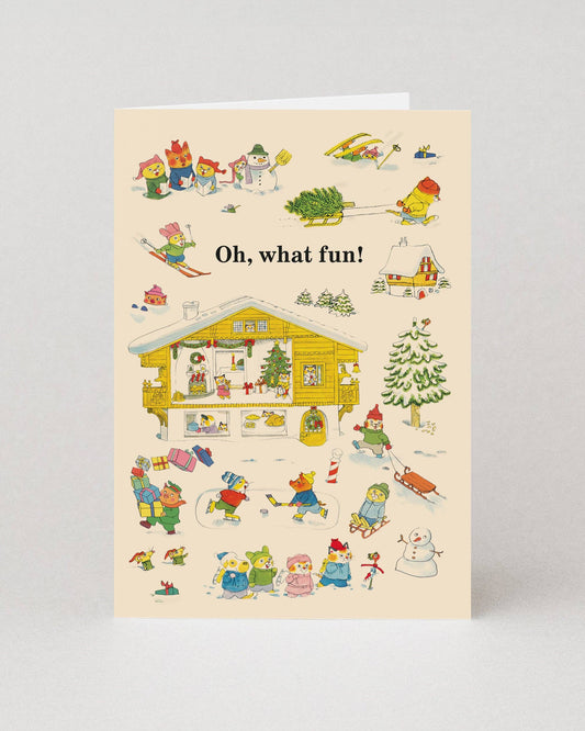 O What Fun Christmas Card by Richard Scarry