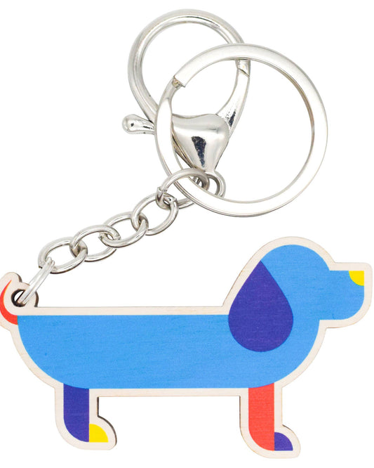 Sausage dog keyring