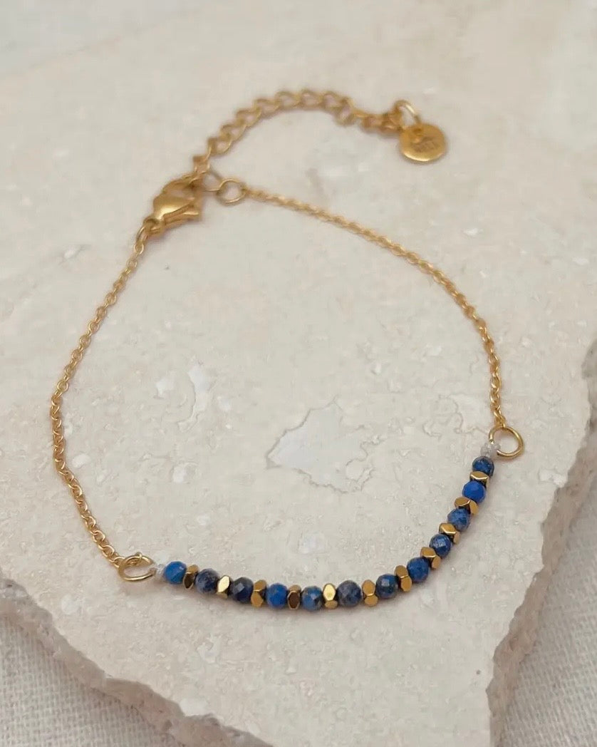 Lapis Bead Bracelet