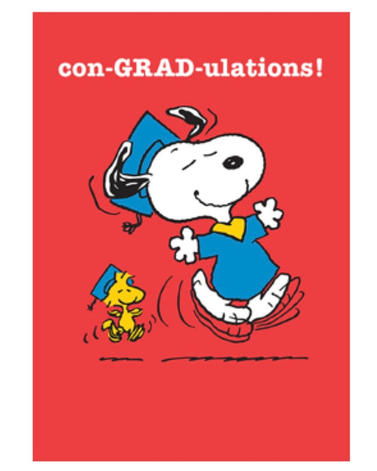 Snoopy Con-GRAD-ulations! Card