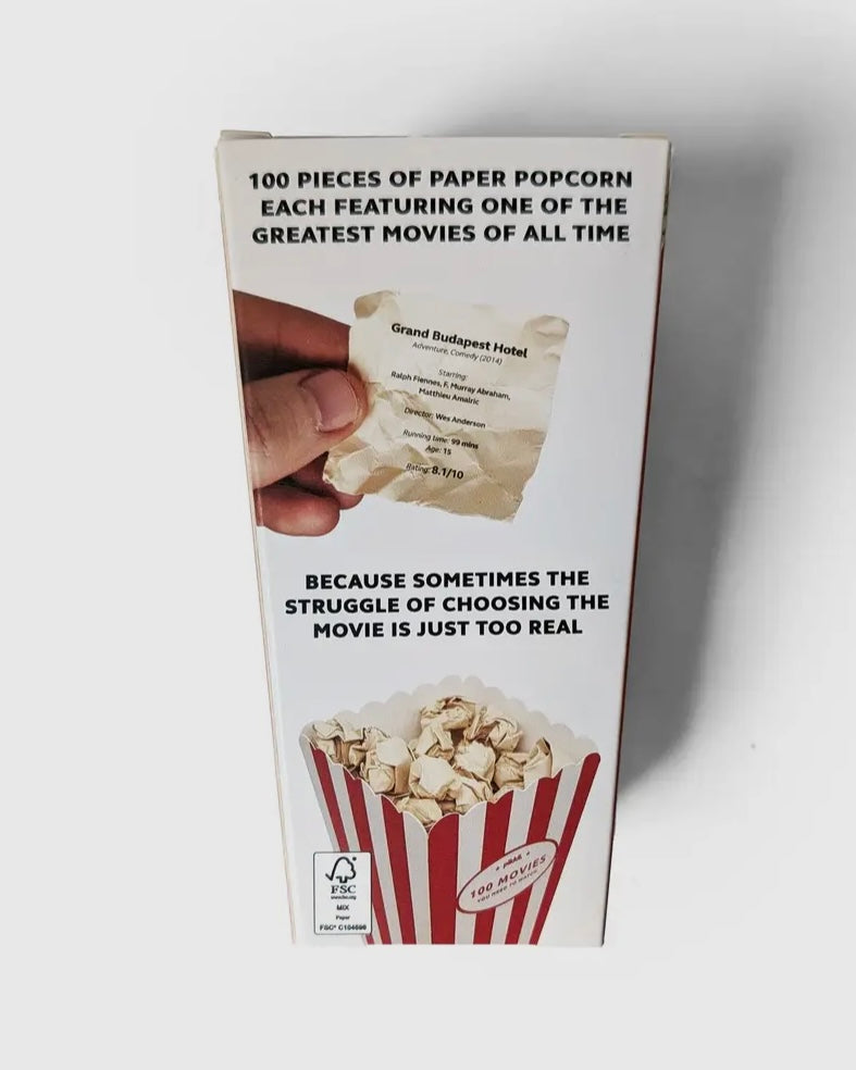 Movie Popcorn Bucket List