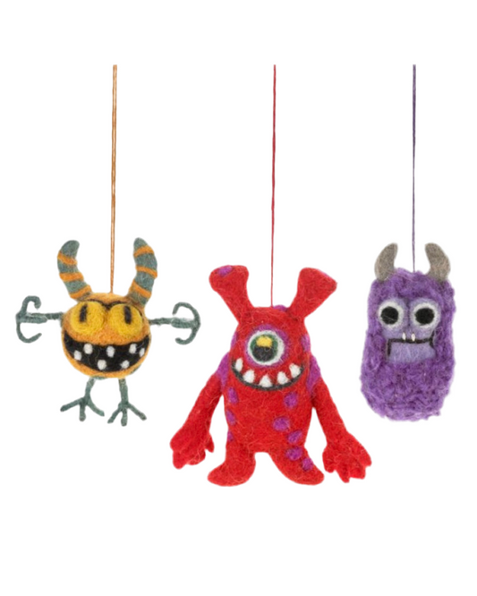 Mini Monster Felt Decorations