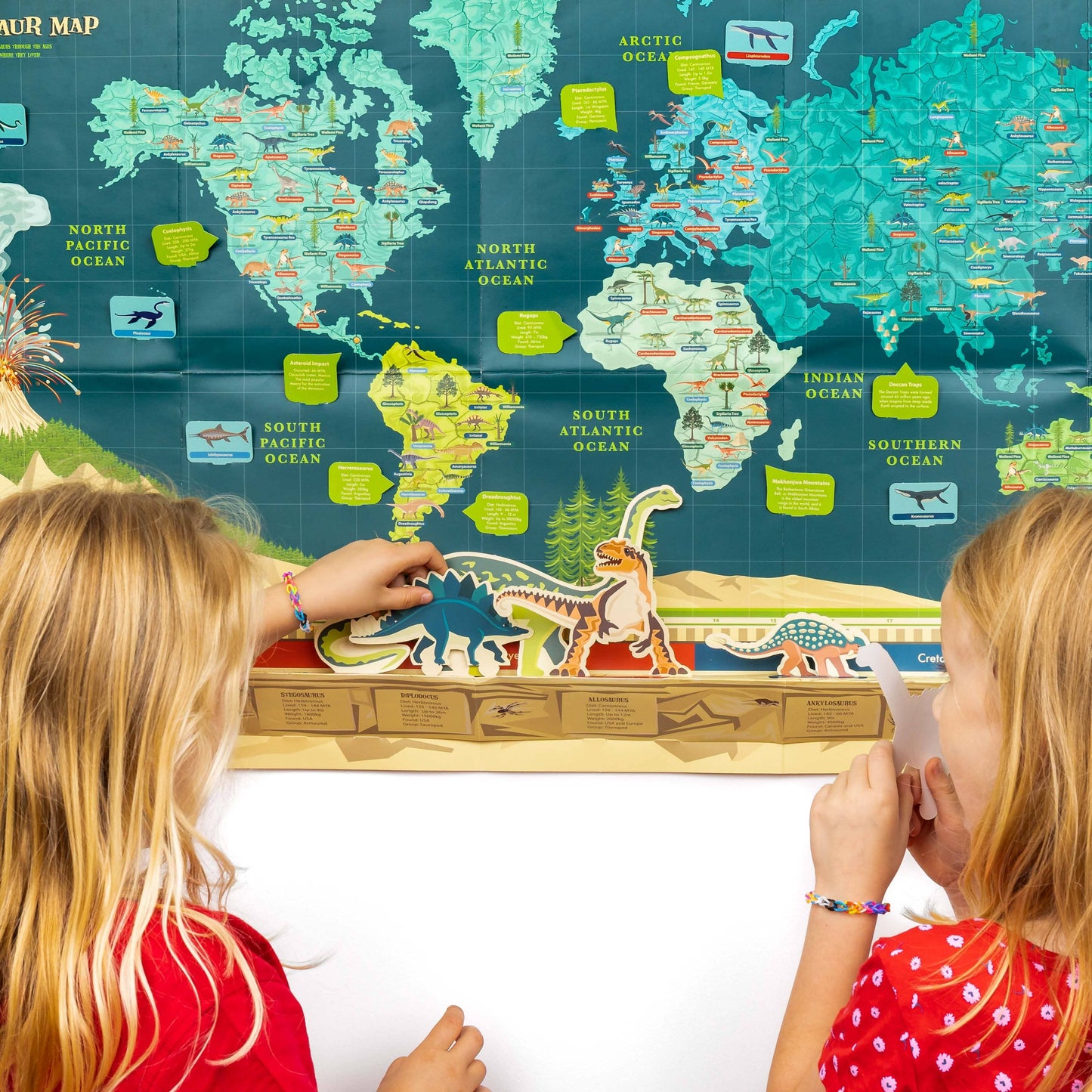 Make Your Own Dinosaur Timeline & World Map
