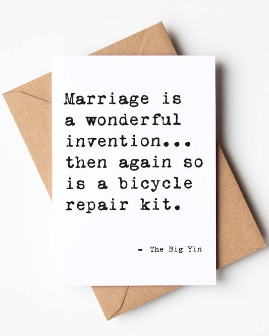 'Marriage' Quote Card