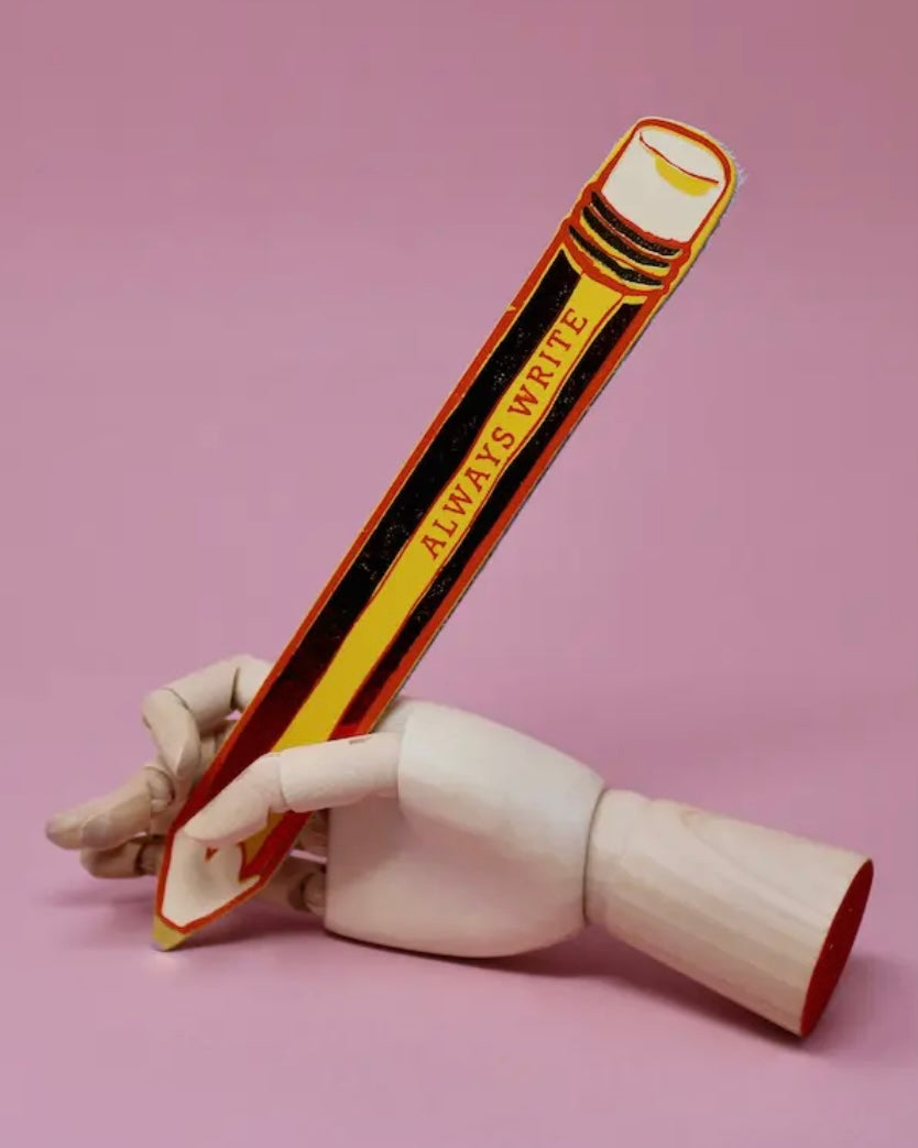 Always Write Leather Bookmark-Ark Colour Design-My Beautiful Caravan