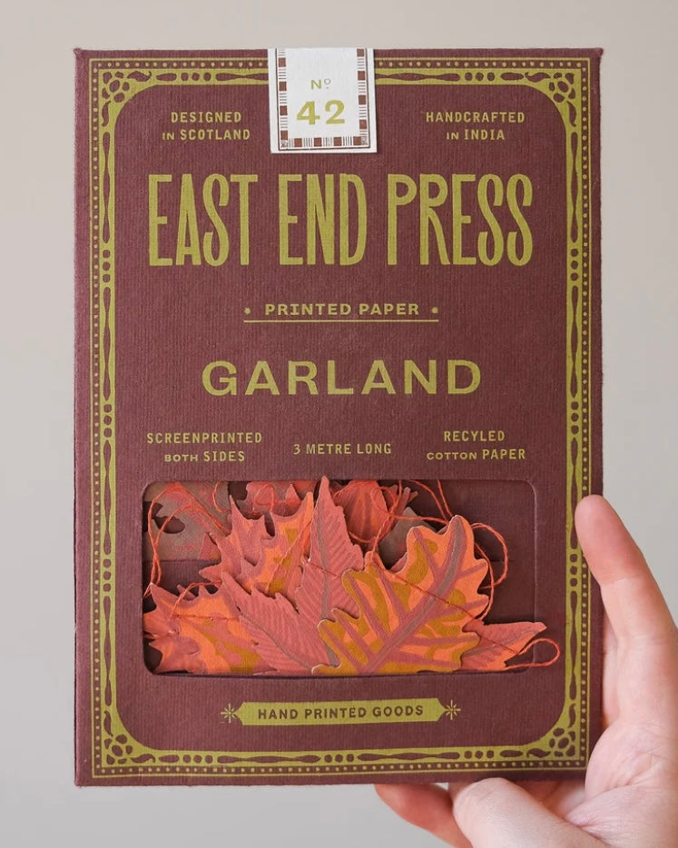 Autumn Leaves Paper Garland-East End Press-My Beautiful Caravan