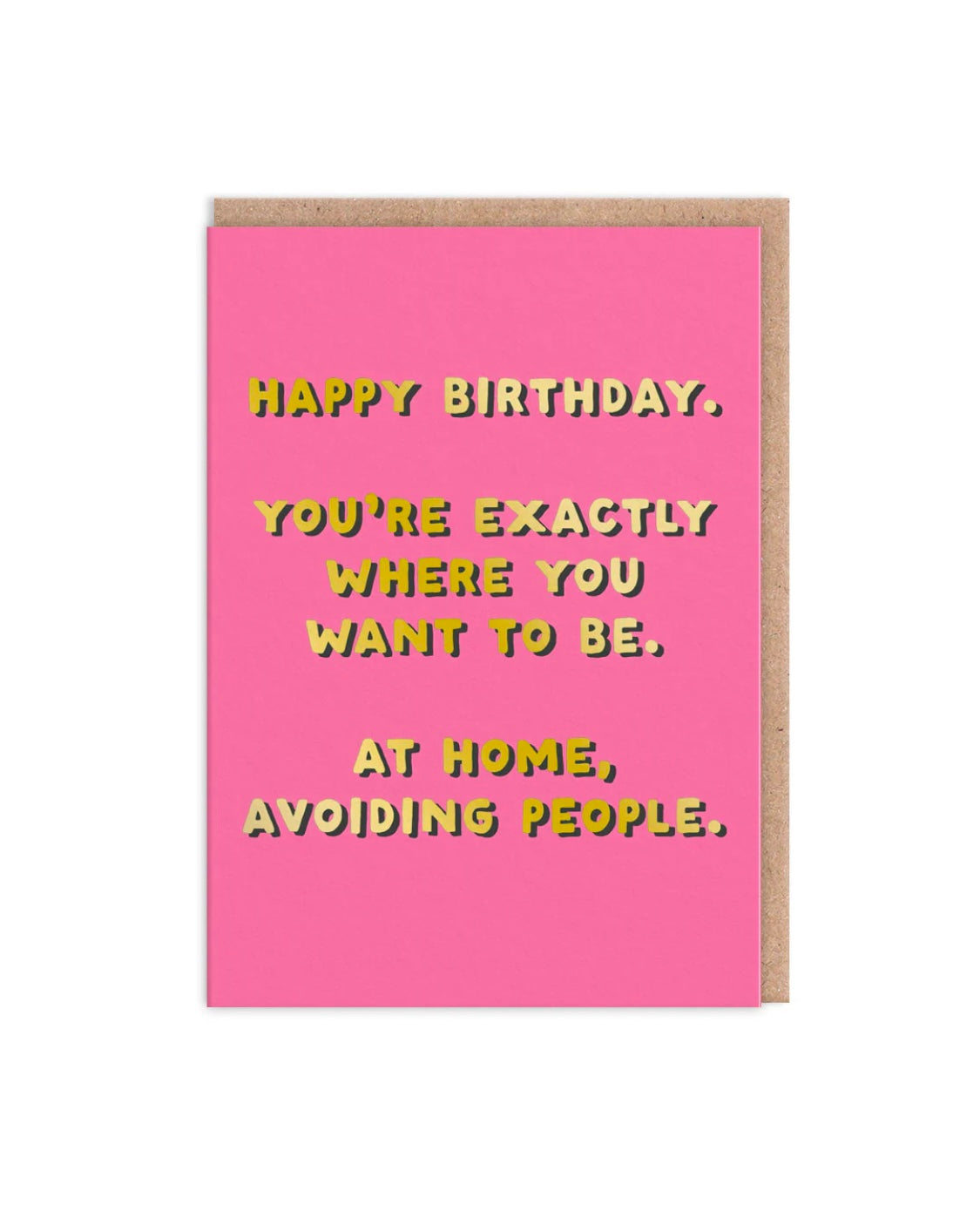 Avoiding People Birthday Card-Ohh Deer-My Beautiful Caravan