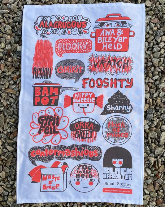 Doric Insults Teatowel