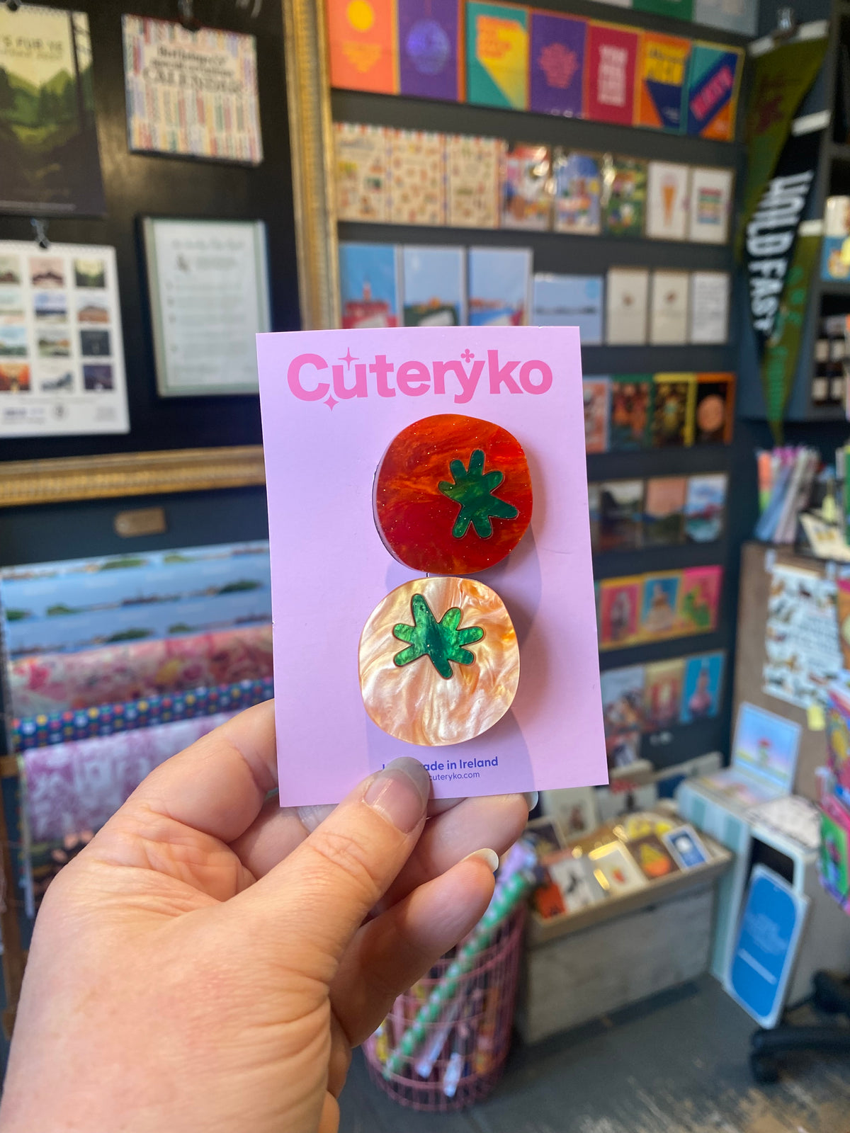 Cherry Tomatoes Hair Clips Set