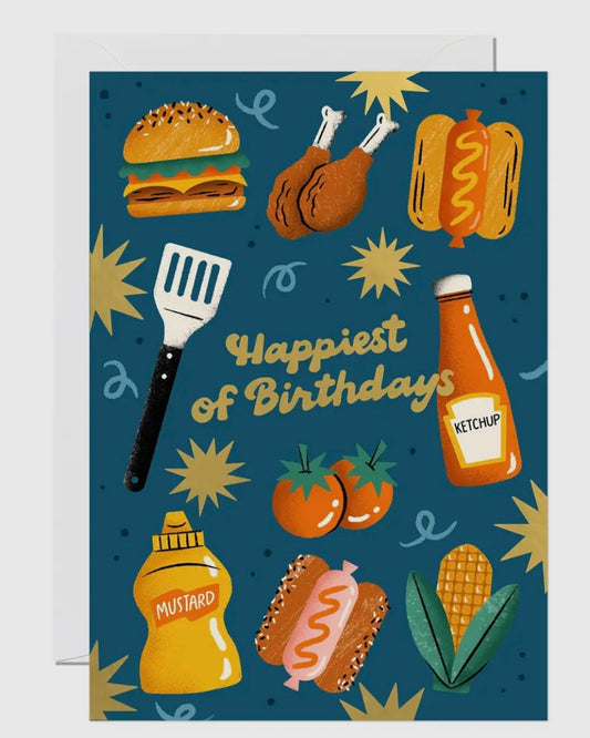 BBQ Birthday Card-Ricicle Cards-My Beautiful Caravan