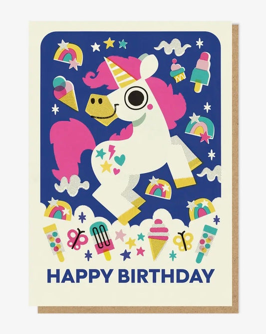 Unicorn Birthday Card