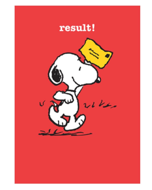 Snoopy Result! Card