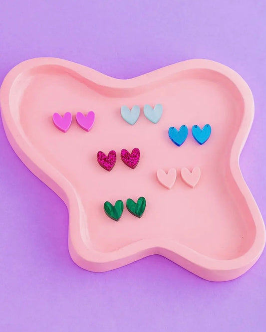 Mini Heart Stud Earrings