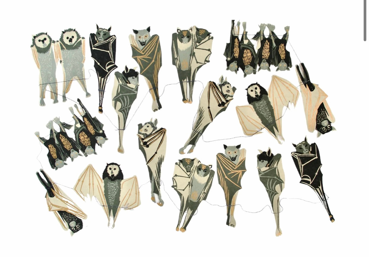 Bats Paper Garland-East End Press-My Beautiful Caravan