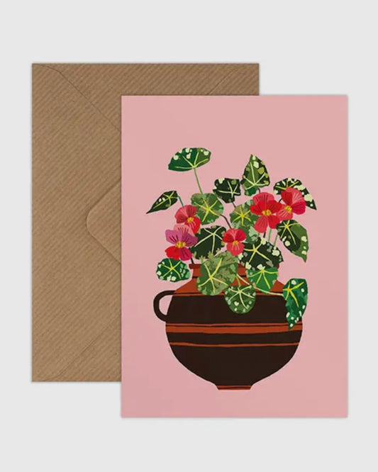 Begonias Card-Brie Harrison-My Beautiful Caravan