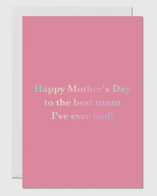 Best Mum Mother’s Day Card-Ricicle Cards-My Beautiful Caravan