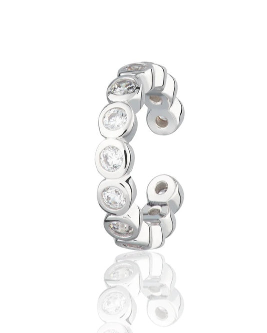 Bezel / Clear Stones Ear Cuff-Scream Pretty-My Beautiful Caravan