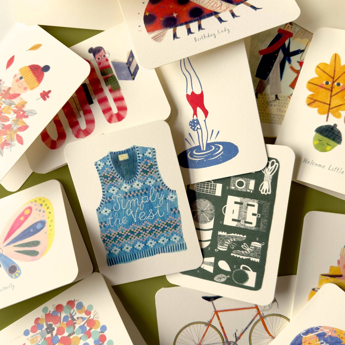 Birthday Balloons Greetings Card-Oldfield Design Co-My Beautiful Caravan