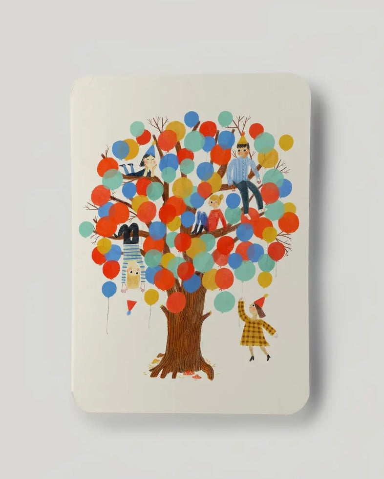 Birthday Balloons Greetings Card-Oldfield Design Co-My Beautiful Caravan