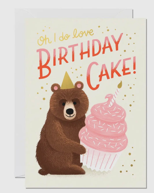 Birthday Bear Card-Ricicle Cards-My Beautiful Caravan