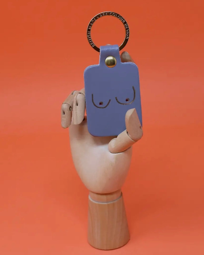 Boobs Leather Keyring-Ark Colour Design-My Beautiful Caravan