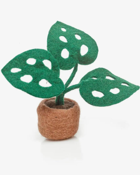 Handmade Felt Monstera Deliciosa Plant Standing Decoration