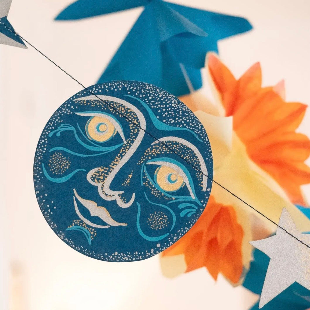 Man On The Moon Paper Garland