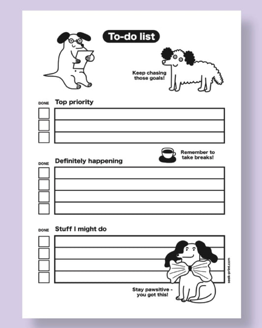 Dog ‘To-do List’ Notepad