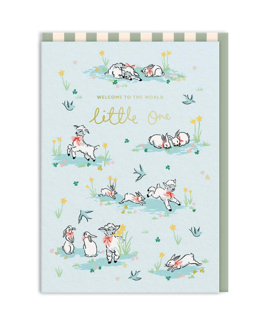 Cath Kidston Welcome Little One New Baby Card-Ohh Deer-My Beautiful Caravan