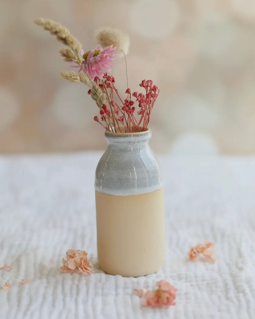 Ceramic Milk Bottle Vase-Glosters Pottery-My Beautiful Caravan