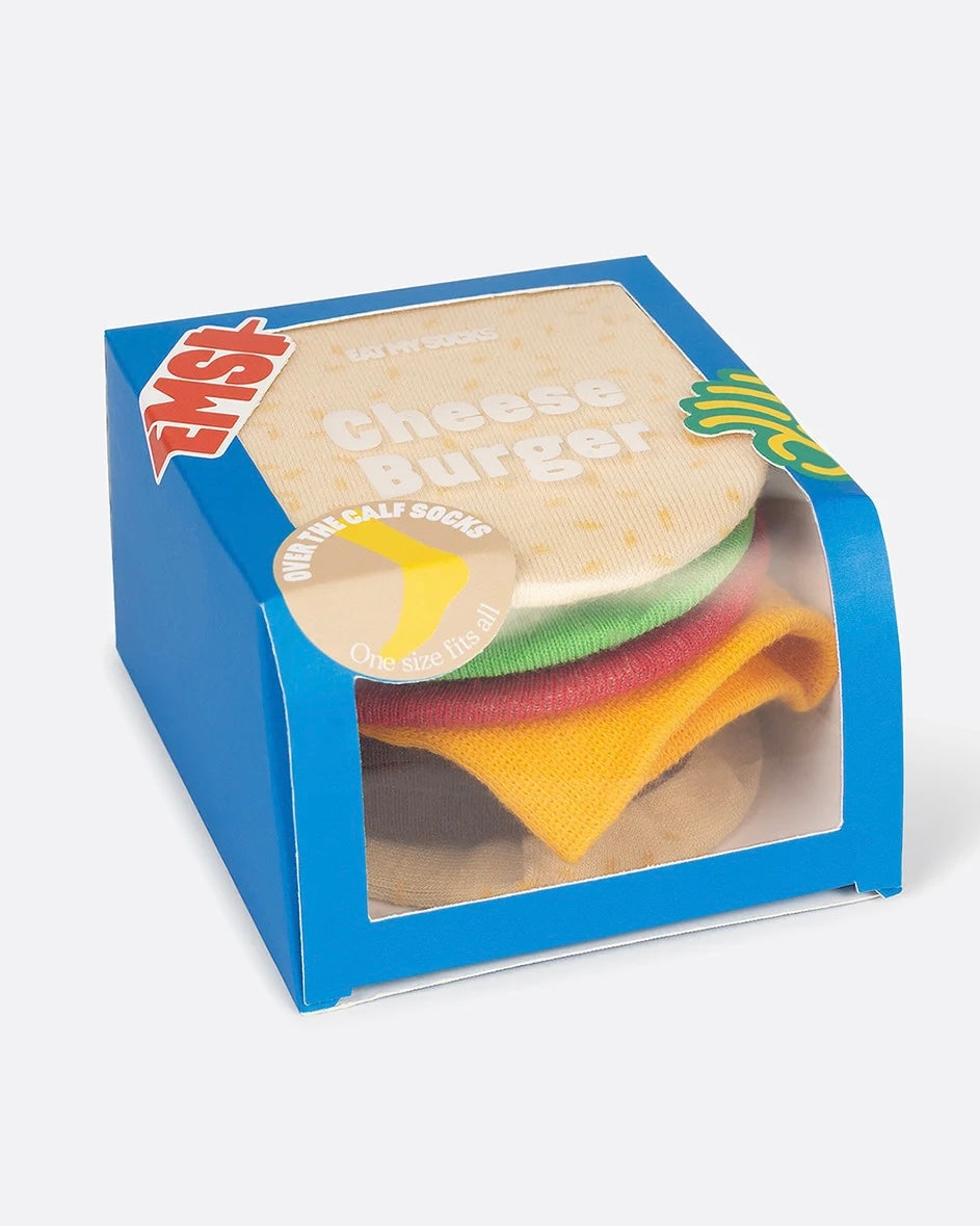 Cheese Burger Socks-Eat My Socks-