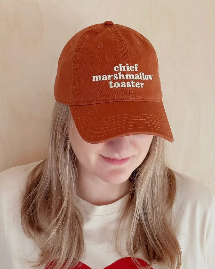 Chief Marshmallow Toaster Cotton Baseball Cap-Alphabet Bags-My Beautiful Caravan