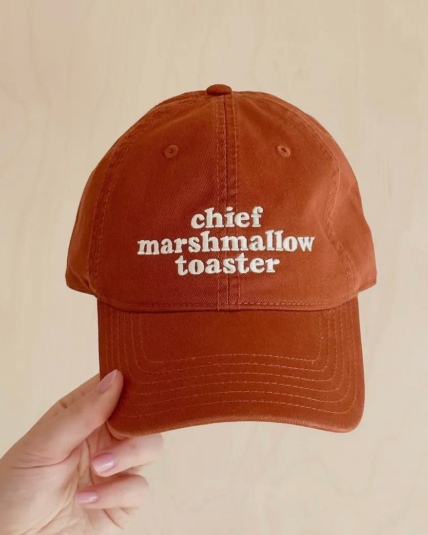 Chief Marshmallow Toaster Cotton Baseball Cap-Alphabet Bags-My Beautiful Caravan