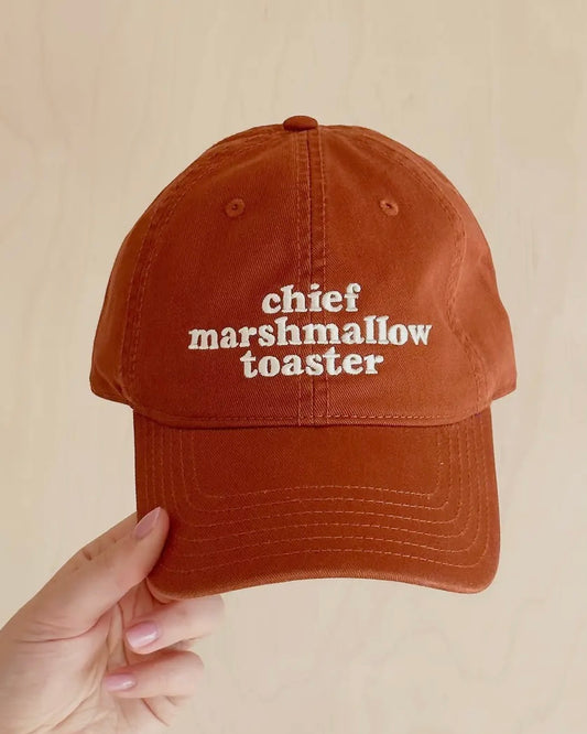 Chief Marshmallow Toaster Cotton Baseball Cap-Alphabet Bags-My Beautiful Caravan