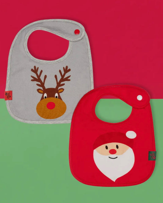 Christmas Baby Bibs - 2 Pack-Blade & Rose-My Beautiful Caravan
