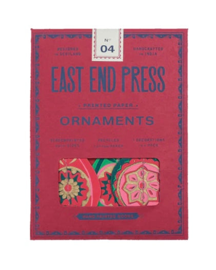 Christmas Baubles Paper Ornaments-East End Press-