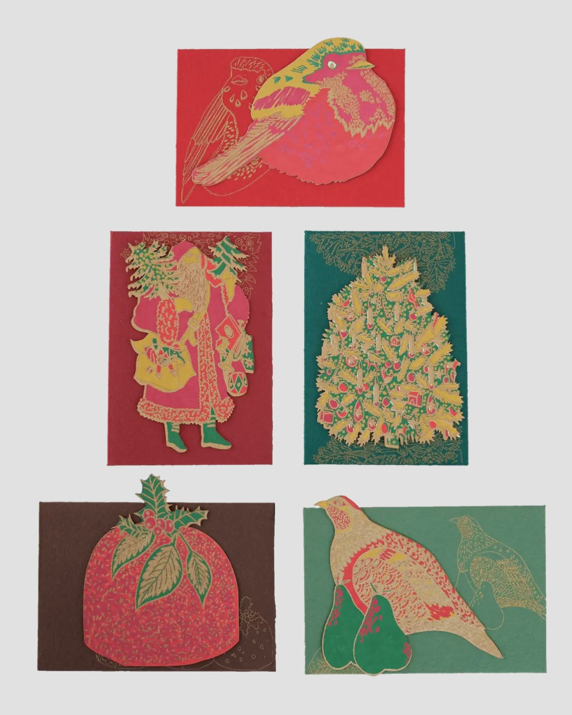 Christmas Notelet/Greetings Card Set-East End Press-