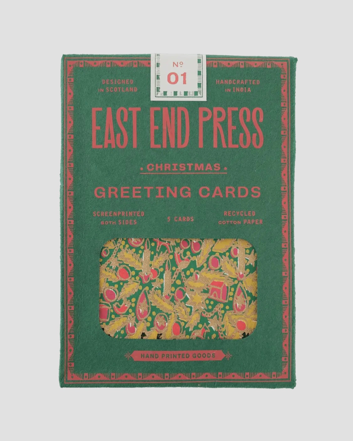 Christmas Notelet/Greetings Card Set-East End Press-