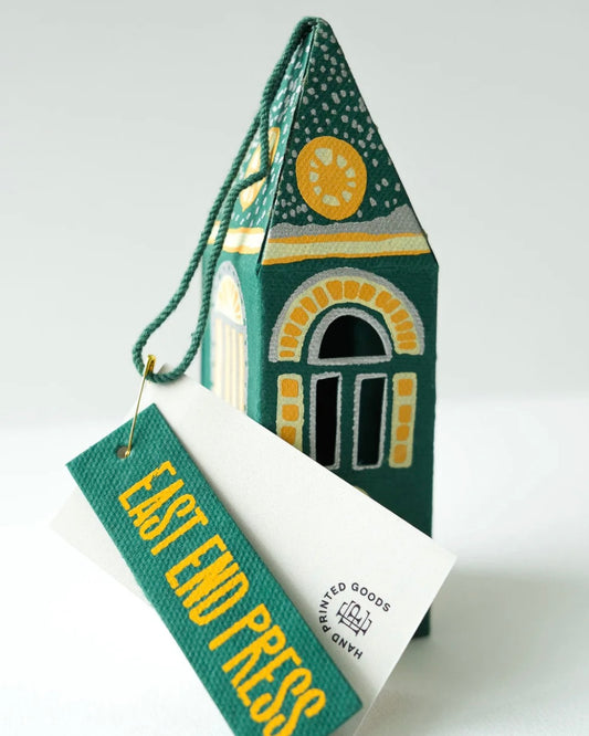 Church Spire Festive Ornament-East End Press-My Beautiful Caravan