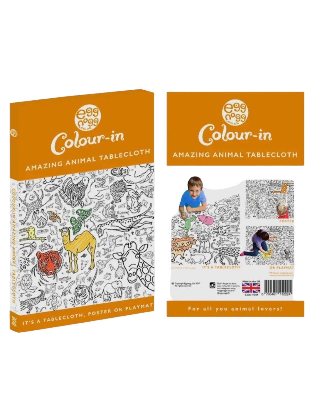 Colour-In Tablecloth-EggNogg-My Beautiful Caravan