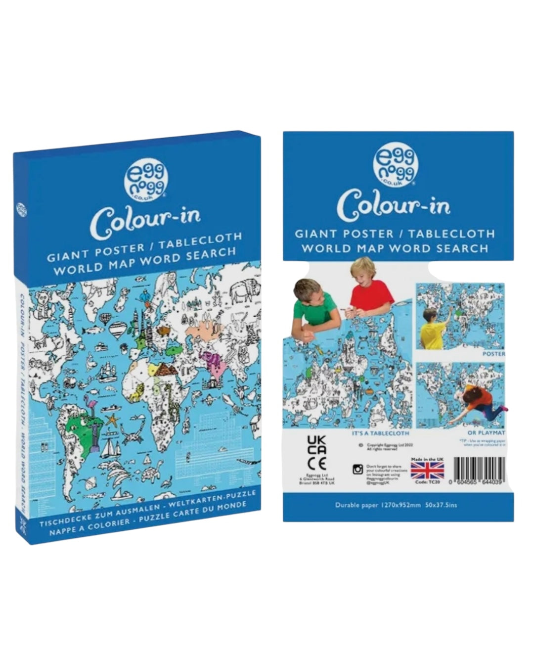 Colour-In Tablecloth-EggNogg-My Beautiful Caravan