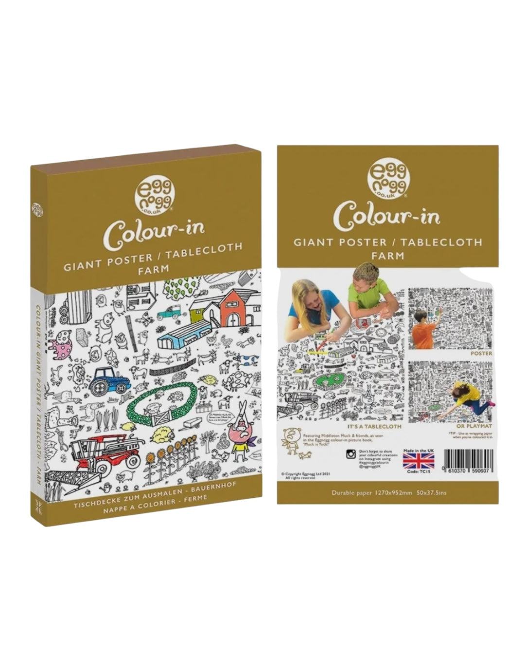 Colour-In Tablecloth-EggNogg-My Beautiful Caravan