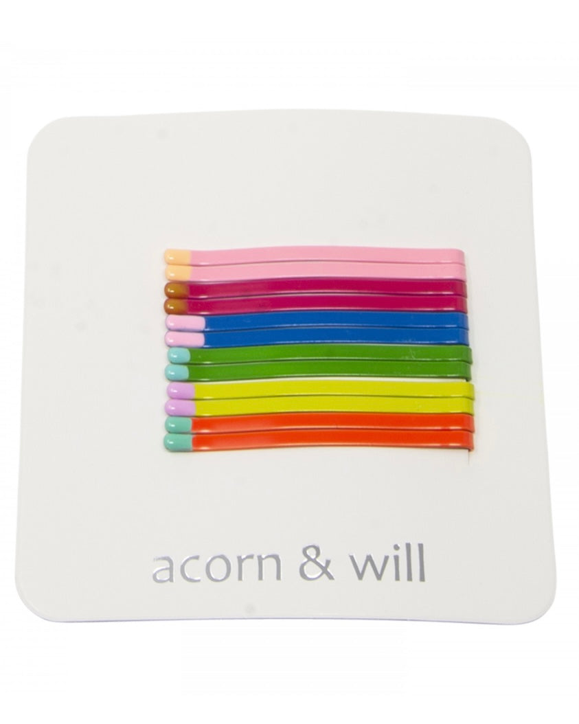 Colour Tips Bobby Pins-Acorn & Will-My Beautiful Caravan