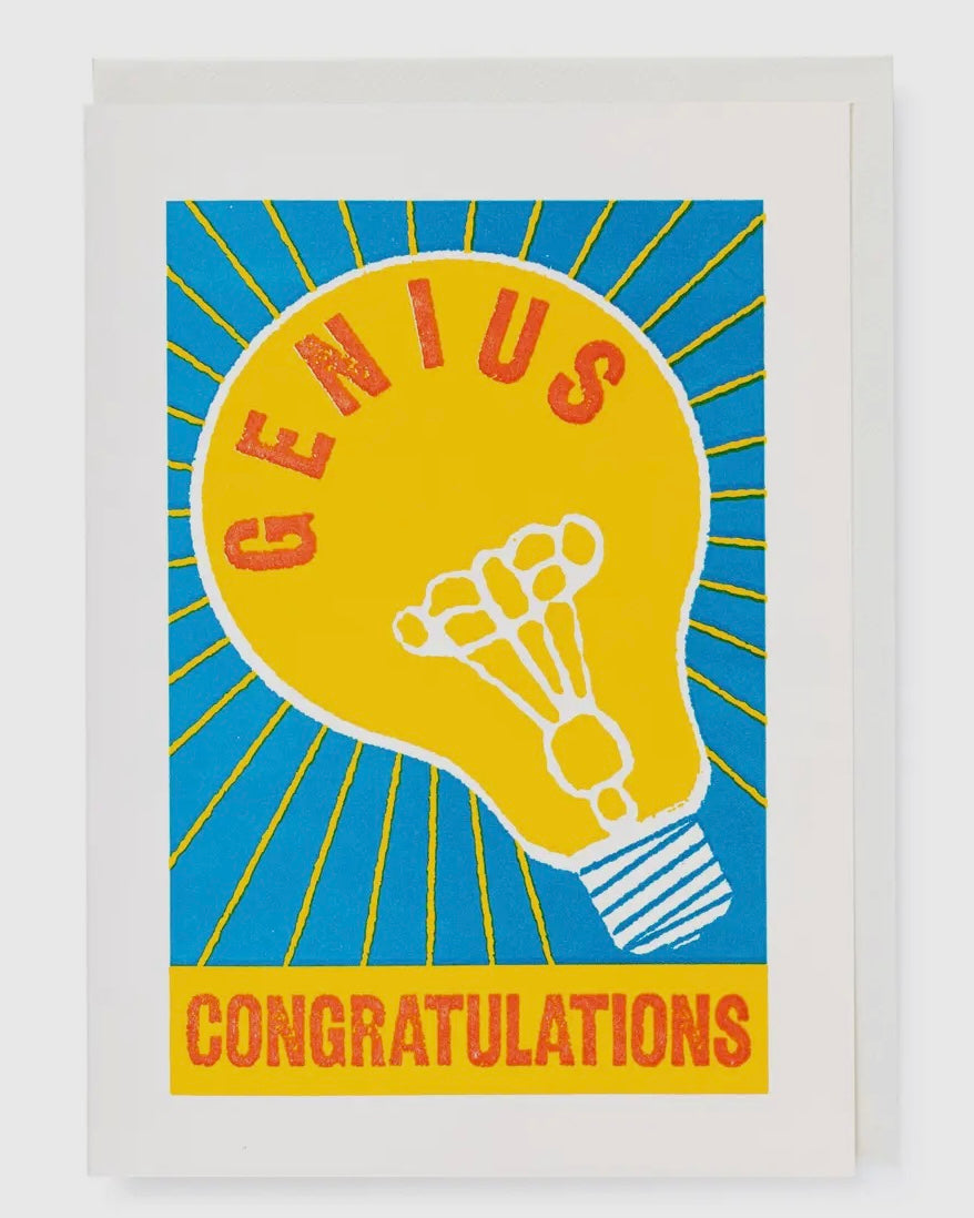 Congratulation Genius Card-Archivist-My Beautiful Caravan