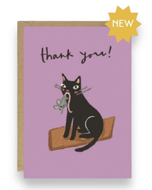 Crazy Cat Thank You Card-Joy Nevada-My Beautiful Caravan