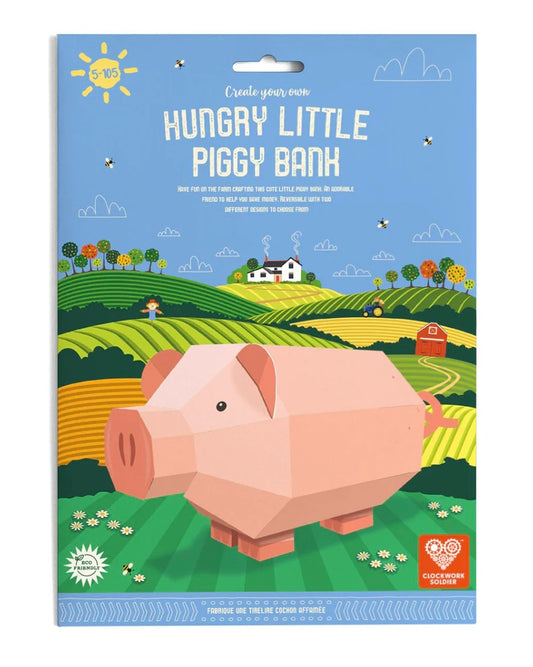Create Your Own Hungry Little Piggy Bank-Clockwork Soldier-My Beautiful Caravan