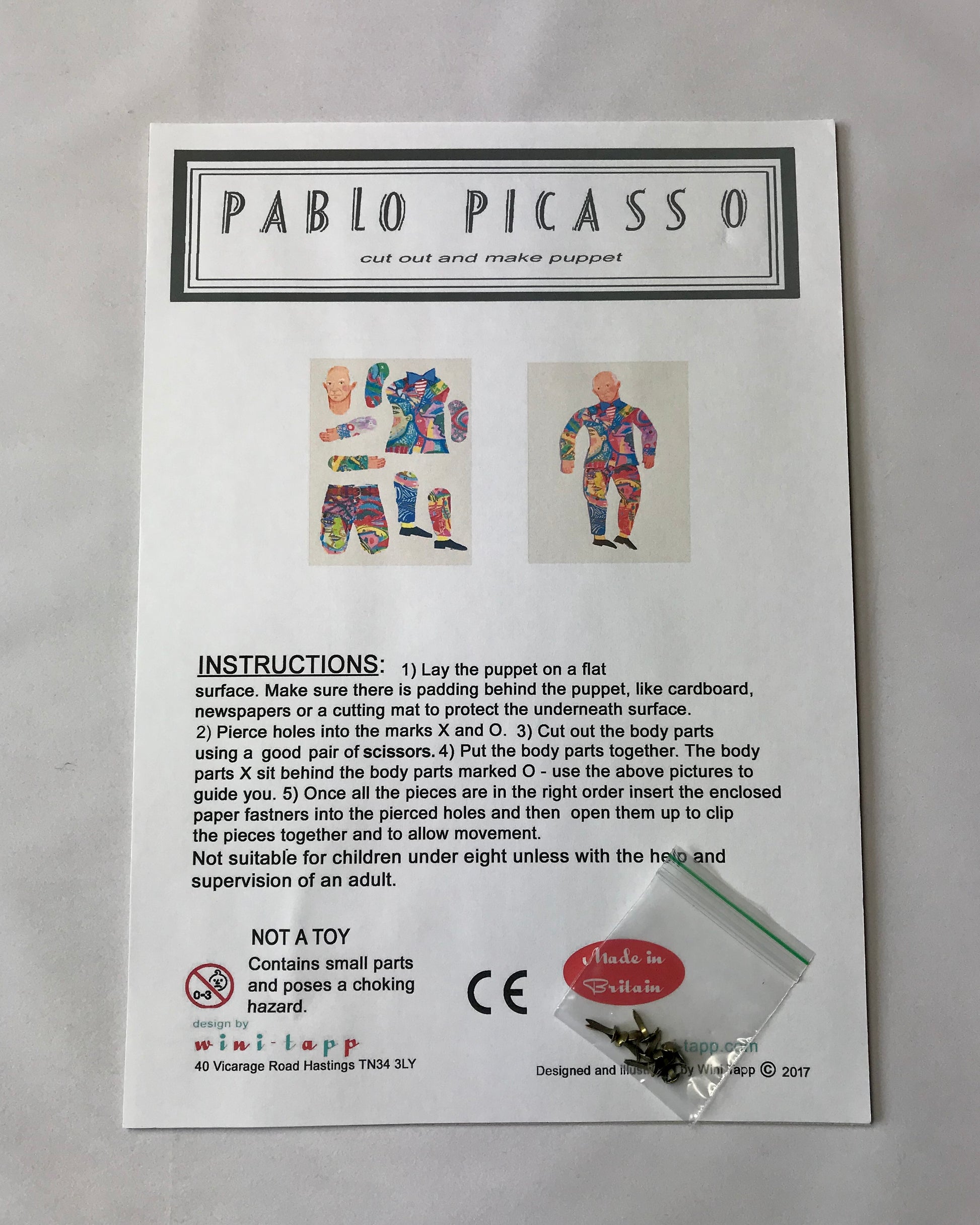 Cut Out & Make Artist Paper Puppet-Wini-Tapp-My Beautiful Caravan