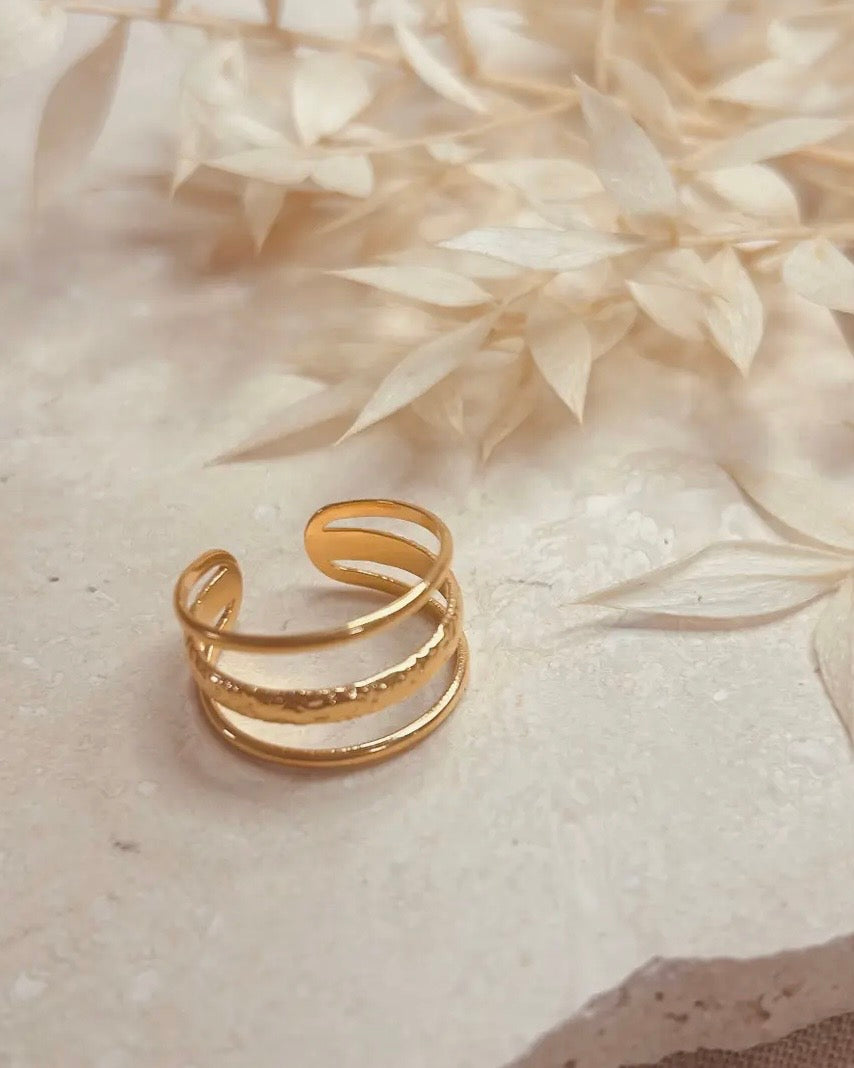 Triple Band Ring (Adjustable)