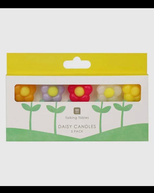 Daisy Multi Coloured Birthday Candles-Talking Tables-My Beautiful Caravan